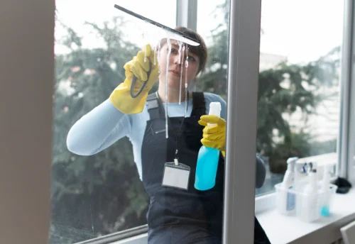 Nettoyage de vitres intérieures et extérieures au Perréon